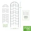 Achla Designs Waves Trellis Extension Piece 2 Achla Designs Waves Trellis Extension Piece -Hot Sale Flower Seed Store 8599492 01V tif