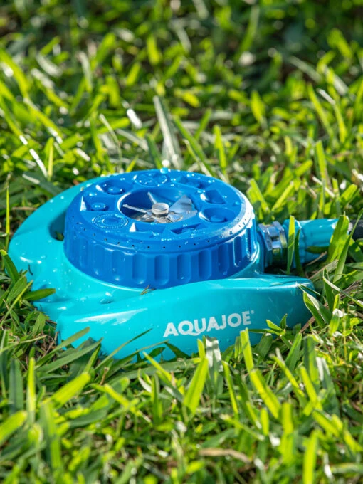 Aqua Joe® AJ-TSSBM Indestructible 9-Pattern Metal Turret Sprinkler -Hot Sale Flower Seed Store 8612869 05v aqua joe indestructible 9 pattern metal turret sprinkler